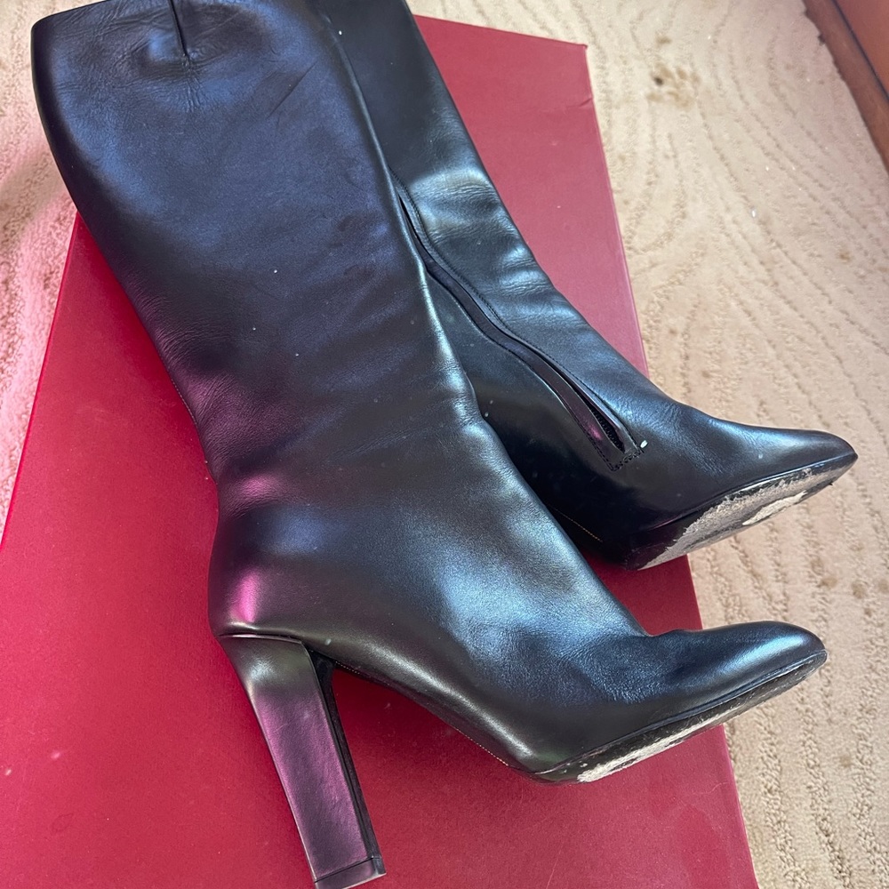 Auth Salvatore Ferragamo knee high boots Size 6